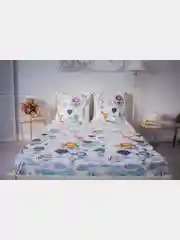 Белый комплект постельного белья Cotton Nights Sweet Dreams, хлопок