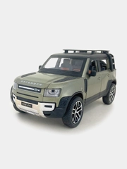 Машина большая свет звук металлическая Land Rover Defender, инерционная с озвучкой, 20 см