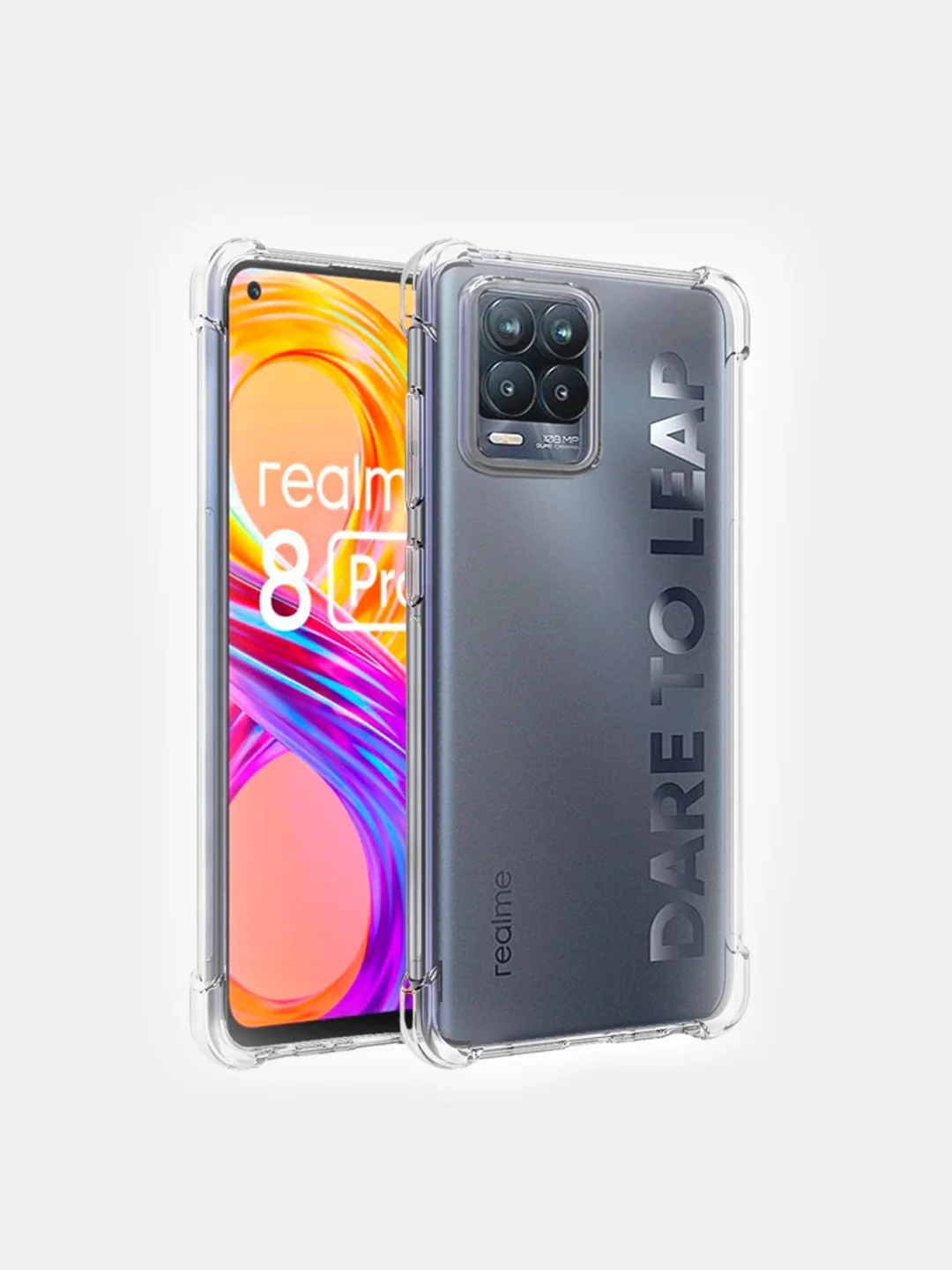 Мятный чехол для Realme 8 / Realme 8 Pro силиконовый матовый, цветной