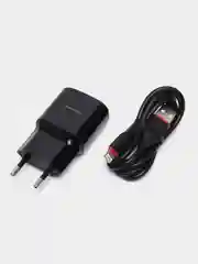 Черный блок питания для iPhone Borofone BA48A, 2.1 A+кабель Lighting