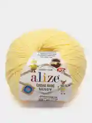 Лимонный пряжа Alize Cotton Gold Hobby New