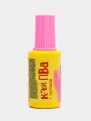 Розовый клей ПВА, с кисточкой, 20 г