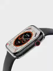 Черный умные смарт часы 8 серии Smart Watch DT NO1, 1.8 Max, 45 мм безрамочные