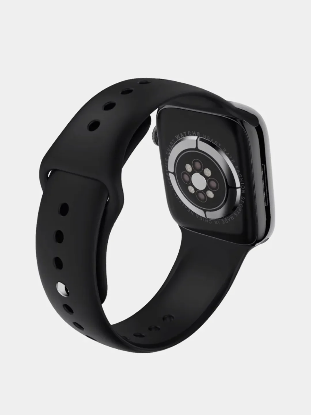 Черный умные смарт часы 8 серии Smart Watch DT NO1, 1.8 Max, 45 мм безрамочные