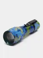 Индиго светодиодный ручной USB фонарик, аккумуляторный, с прищепкой и линзой