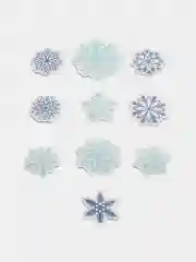 Кремовый новогодняя наклейка на окно