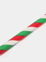 Зеленый трубочка для коктейля, новогодняя
