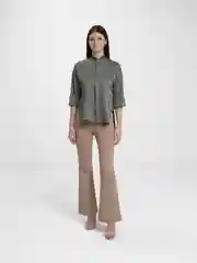 Зеленый рубашка женская
