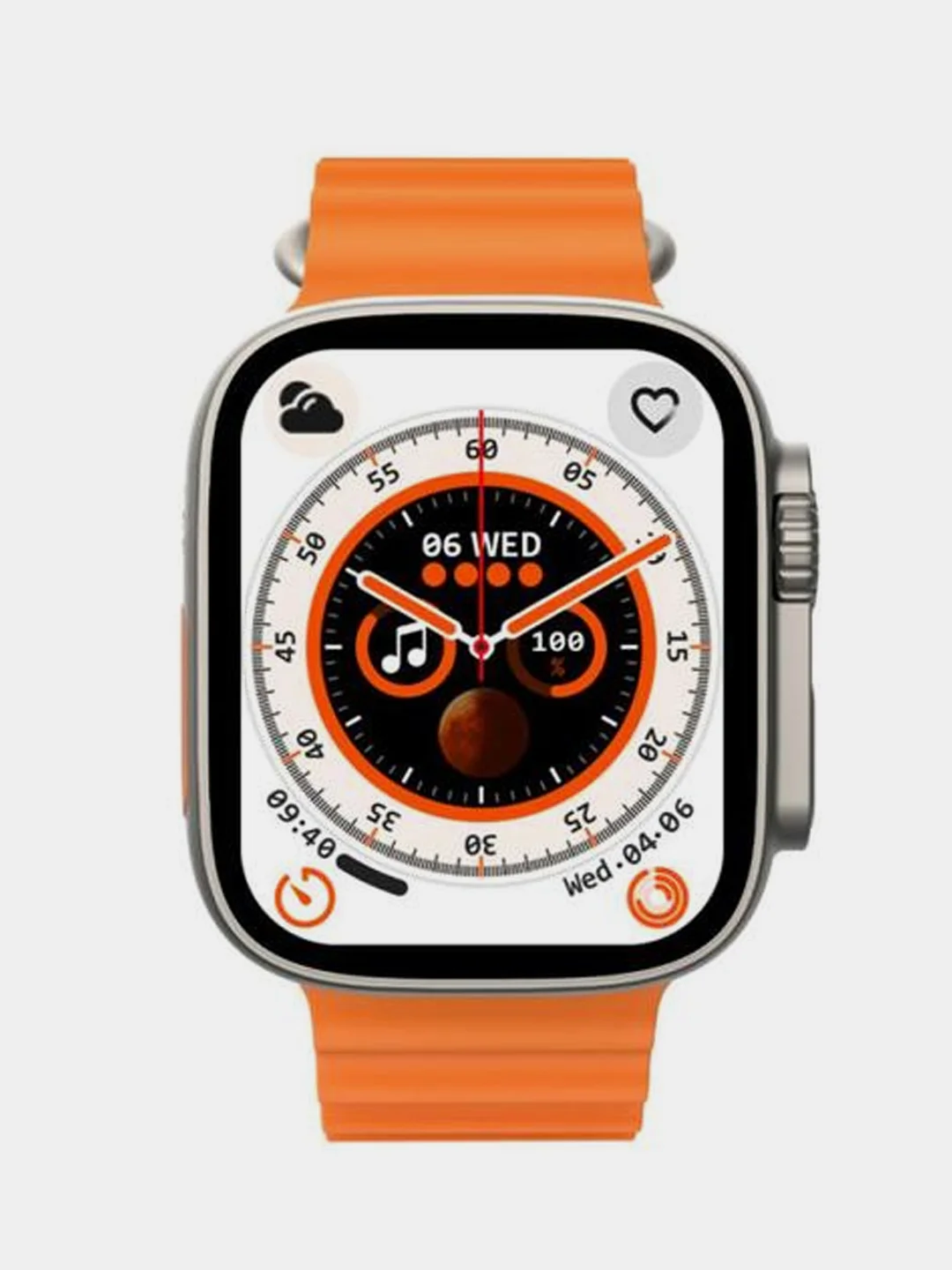 Оранжевый умные смарт фитнес часы 8 серии DT No.1 8 Ultra, Smart Watch 8 Series, 49 мм