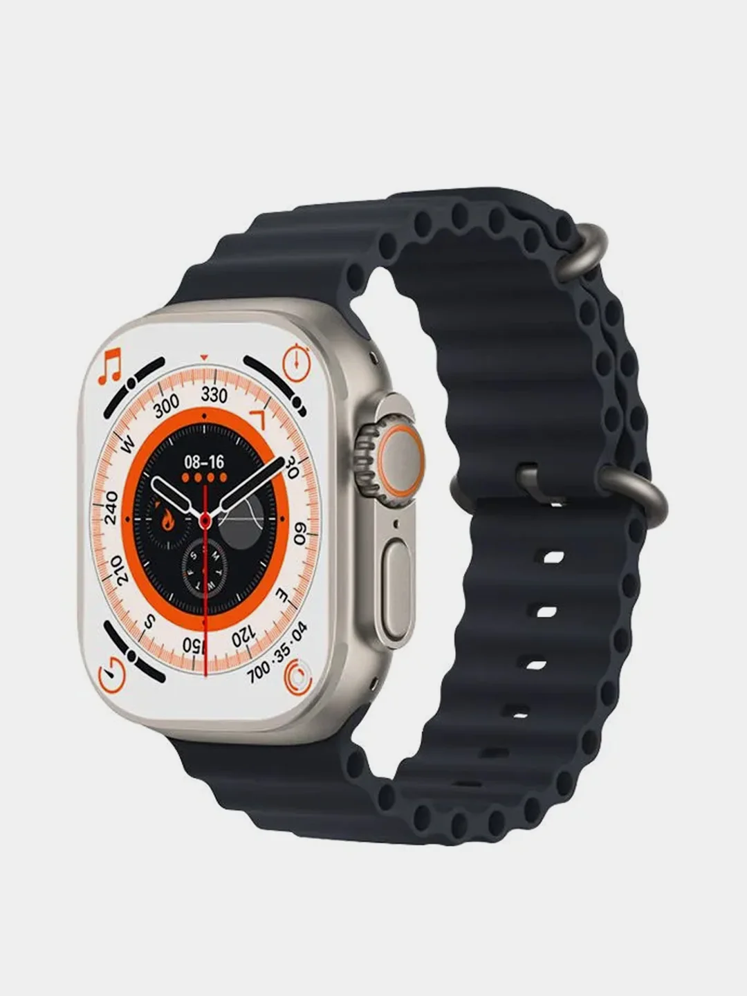 Черный умные смарт фитнес часы 8 серии DT No.1 8 Ultra, Smart Watch 8 Series, 49 мм