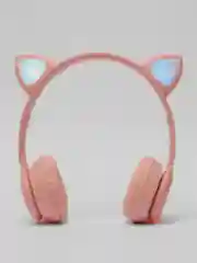Розовый беспроводные наушники с LED-ушками Cat Ear P47m Наушники беспроводные