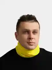 Лимонный снуд-маска с рисунком черточки. Шарф труба для защиты от ветра, спорта, балаклава, хомут