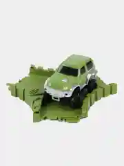 Гибкий автотрек с машинкой и динозаврами, 310 см