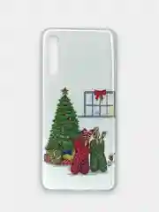 Лайм новогодний чехол Samsung Galaxy A50 / A50s / A30s с рисунком "Новый Год" 6 видов