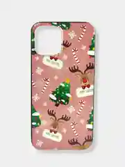 Конфетный чехол накладка c новогодним рисунком принтом картинкой для iPhone 12 mini pro max 7 plus +