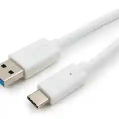 Белый кабель Type-C - USB 3.0 AM Bion, 1 м