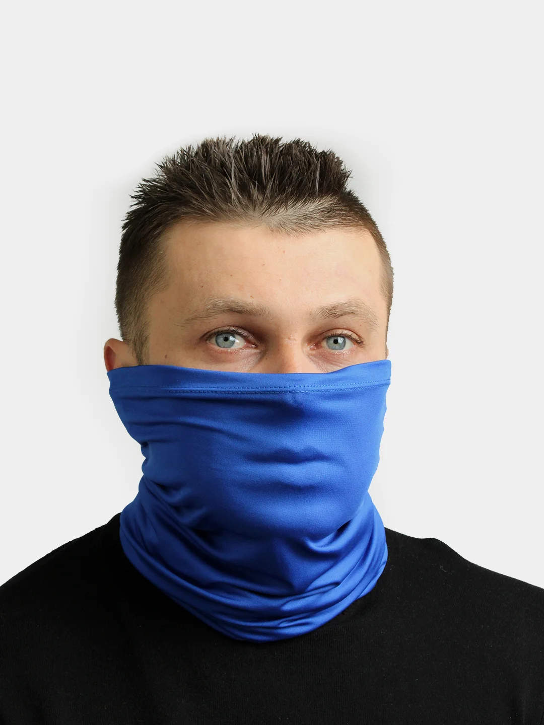 Фиолетовый легкий снуд - маска 25 х 42 см, шарф труба для защиты от ветра спорта мужской женский унисекс