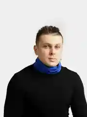 Фиолетовый легкий снуд - маска 25 х 42 см, шарф труба для защиты от ветра спорта мужской женский унисекс