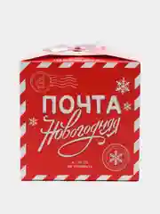 Красный новогодняя коробка квадратная