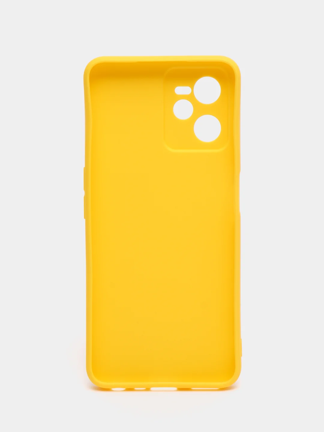 Желтый чехол силиконовый на Realme C35, матовый