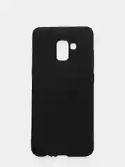 Черный чехол Samsung Galaxy A8+, A8 Plus, Самсунг Галакси А8, А8 Плюс, черный, силиконовый
