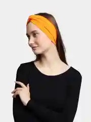Оранжевый повязка для головы,  на голову женская с узлом на макушке