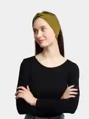 Оливковый повязка для головы,  на голову женская с узлом на макушке