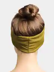 Оливковый повязка для головы,  на голову женская с узлом на макушке