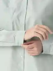 Мятный рубашка женская, оверсайз, хлопок