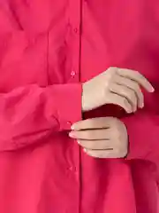 Мятный рубашка женская, оверсайз, хлопок