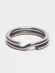 Серебряный кольцо заводное для рыбалки, 10 штук
