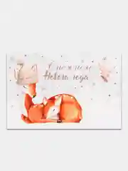Небесно-голубой почтовая карточка-открытка "С Новым годом", 10 x 15 см