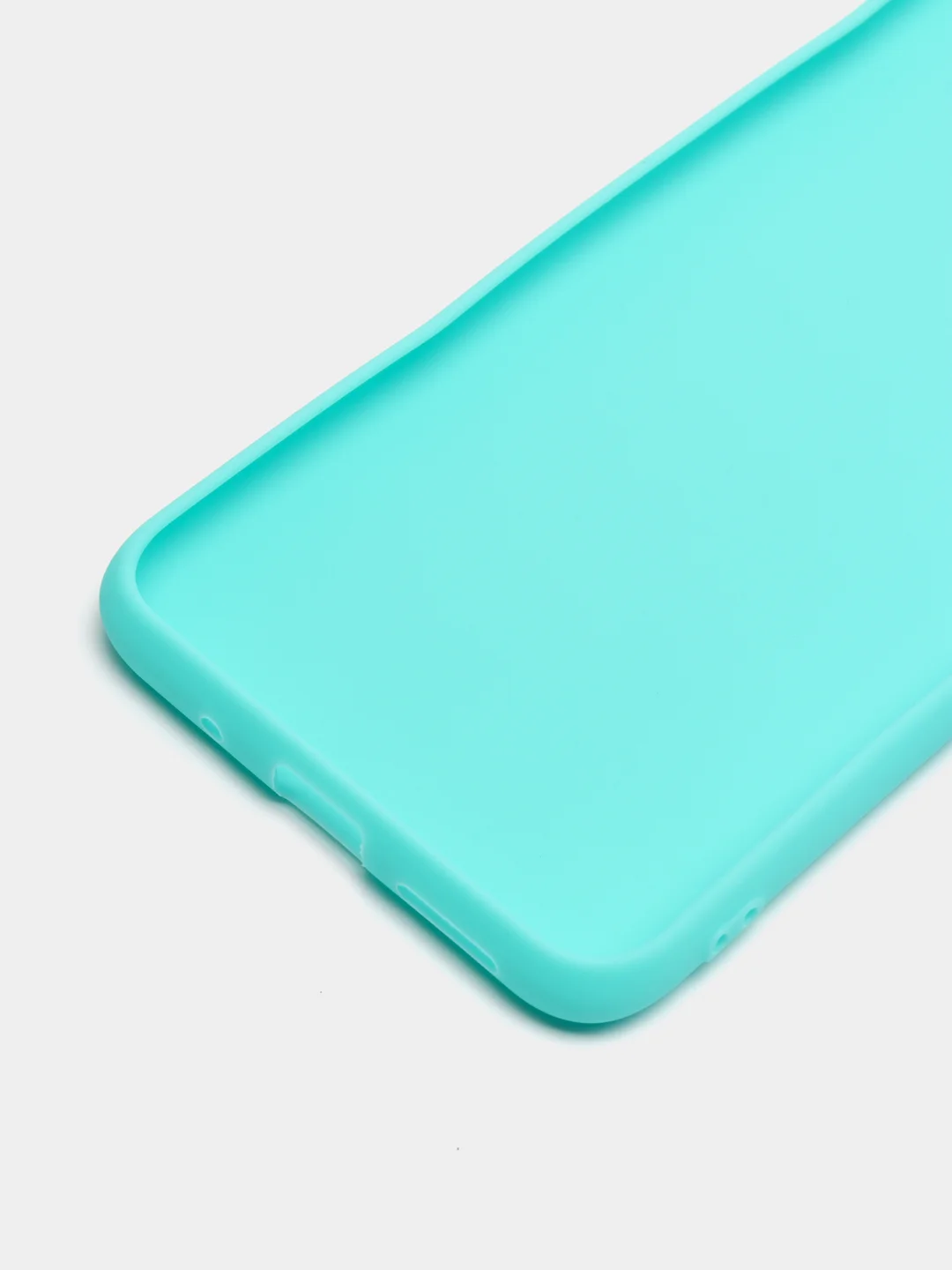 Бирюзовый чехол силиконовый на Xiaomi Redmi 10C, матовый, с защитой камеры