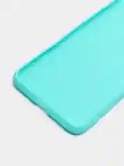 Бирюзовый чехол силиконовый на Xiaomi Redmi 10C, матовый, с защитой камеры