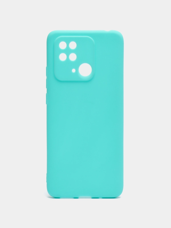 Чехол силиконовый на Xiaomi Redmi 10C, матовый, с защитой камеры