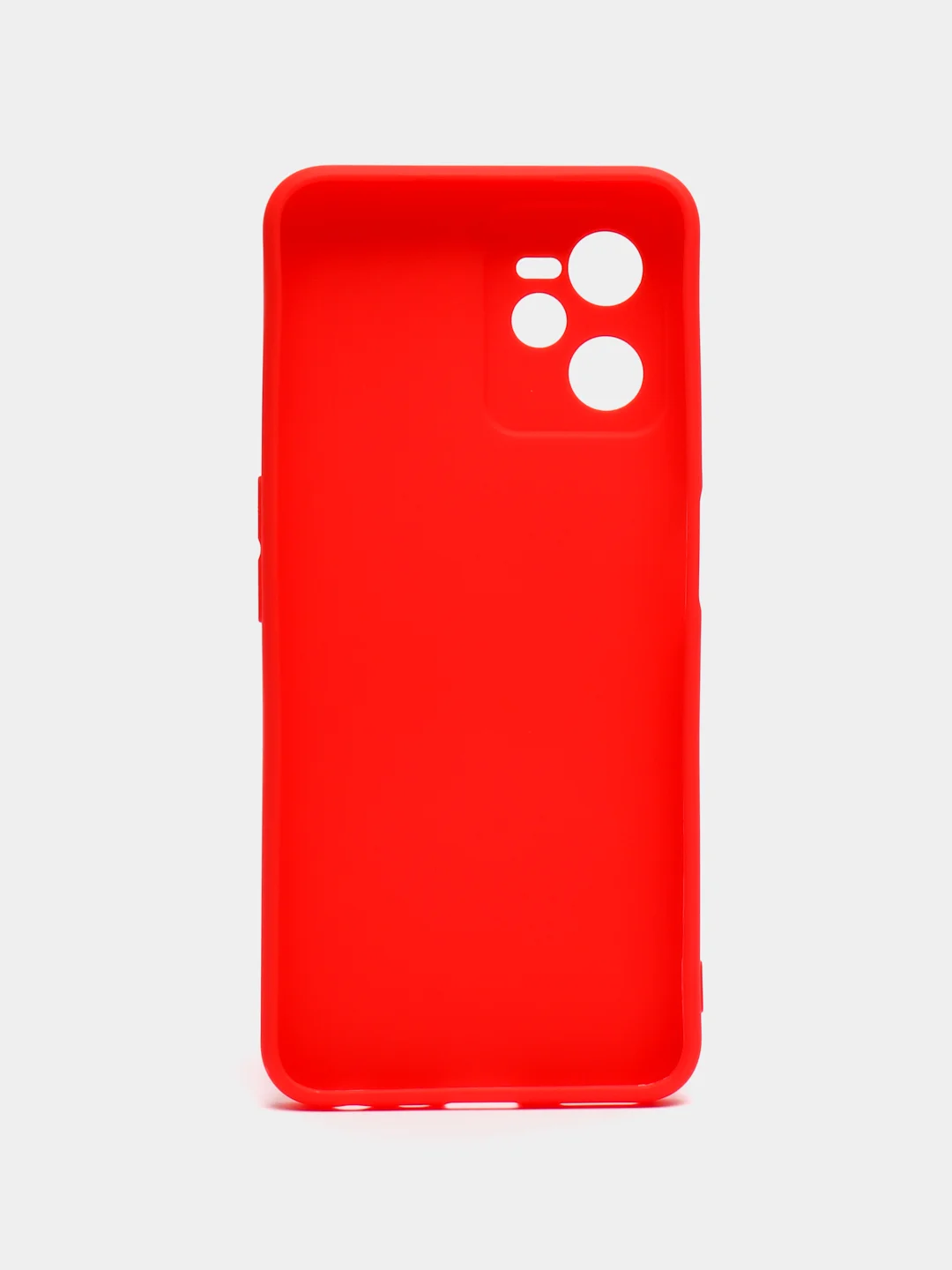 Красный чехол силиконовый на Realme C35, матовый