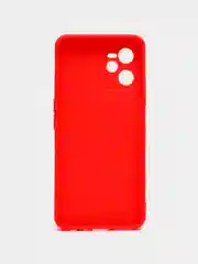 Красный чехол силиконовый на Realme C35, матовый