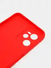 Красный чехол силиконовый на Realme C35, матовый