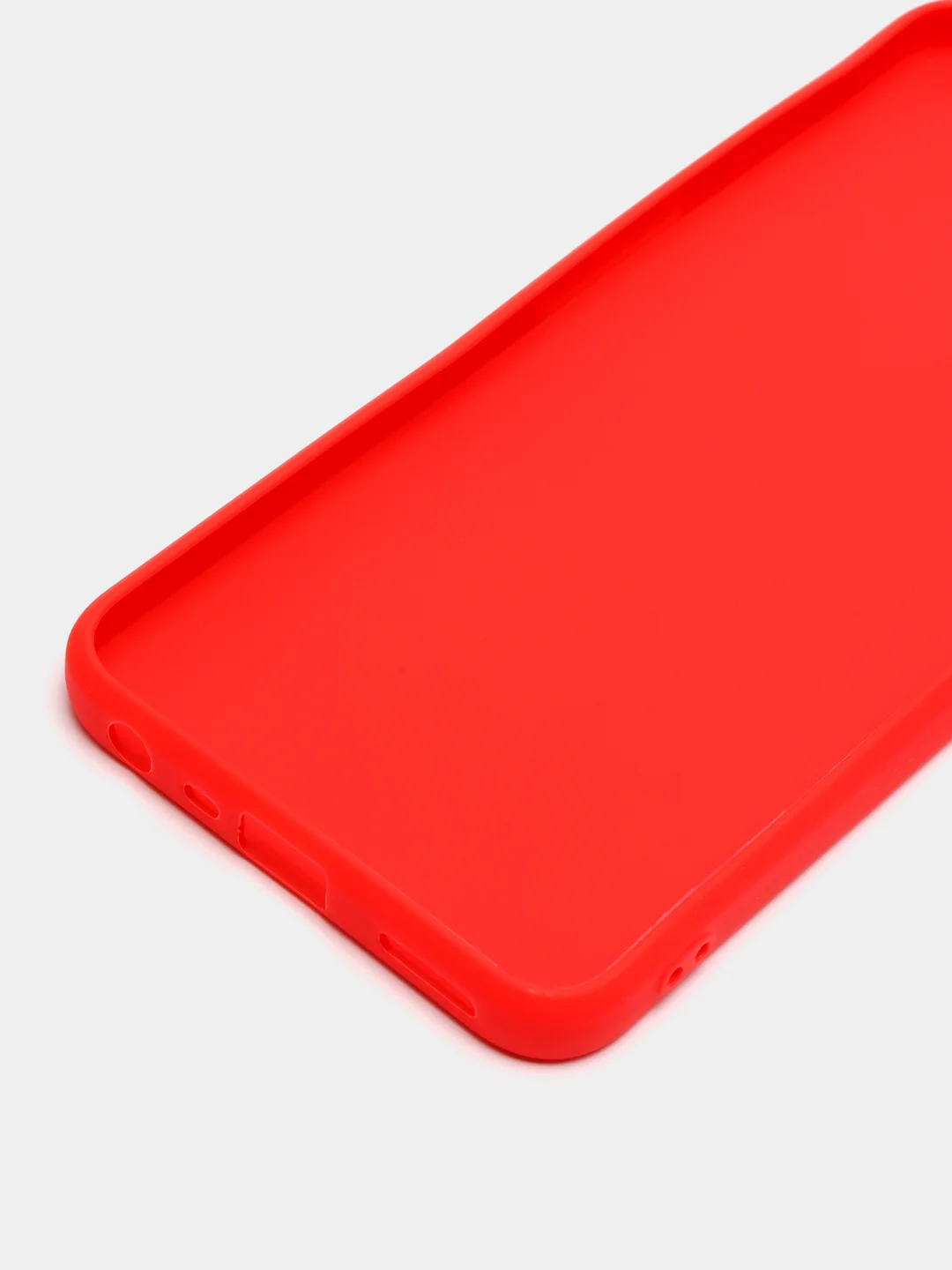 Красный чехол силиконовый на Realme C35, матовый
