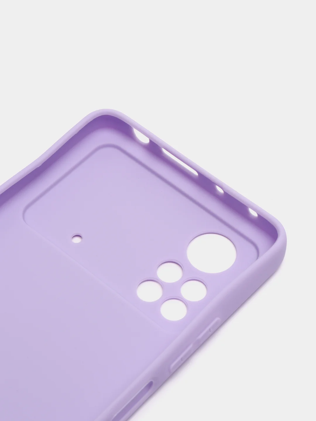 Сиреневый чехол для Xiaomi Poco X4 Pro 5G силиконовый, матовый