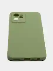Оливковый чехол силиконовый на Realme C35, матовый