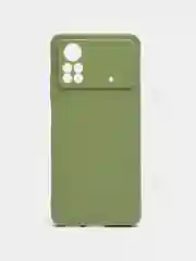 Оливковый чехол для Xiaomi Poco X4 Pro 5G силиконовый, матовый