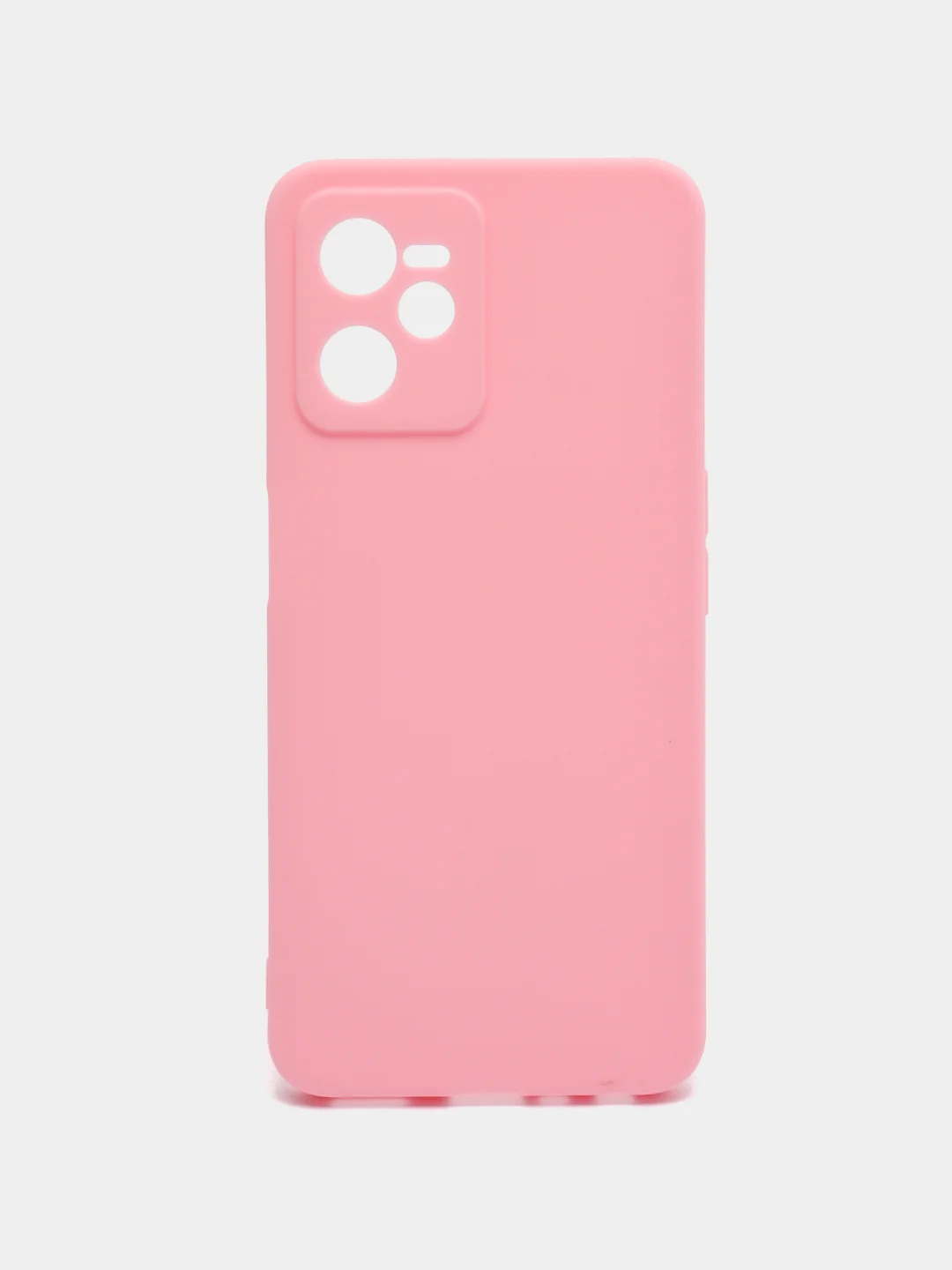 Розовый чехол силиконовый на Realme C35, матовый