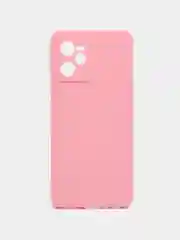 Розовый чехол силиконовый на Realme C35, матовый