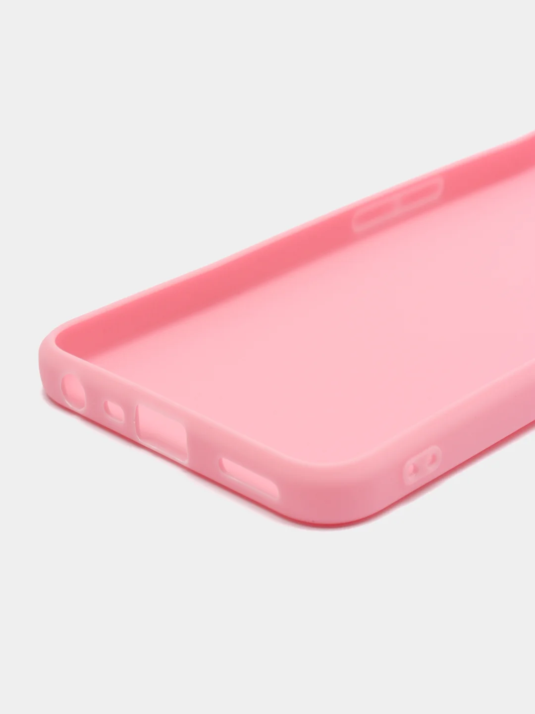 Розовый чехол силиконовый на Realme C35, матовый