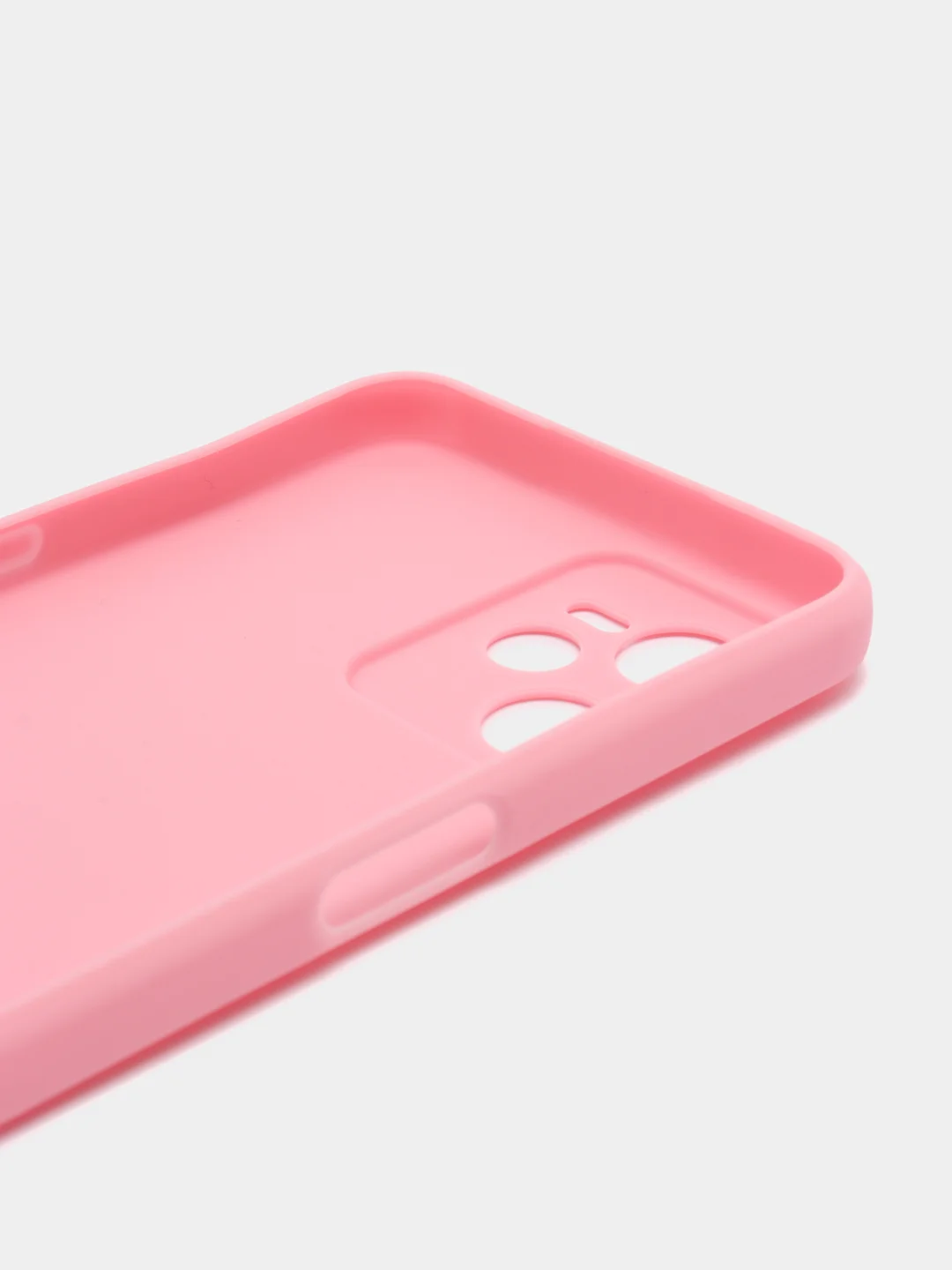Розовый чехол силиконовый на Realme C35, матовый