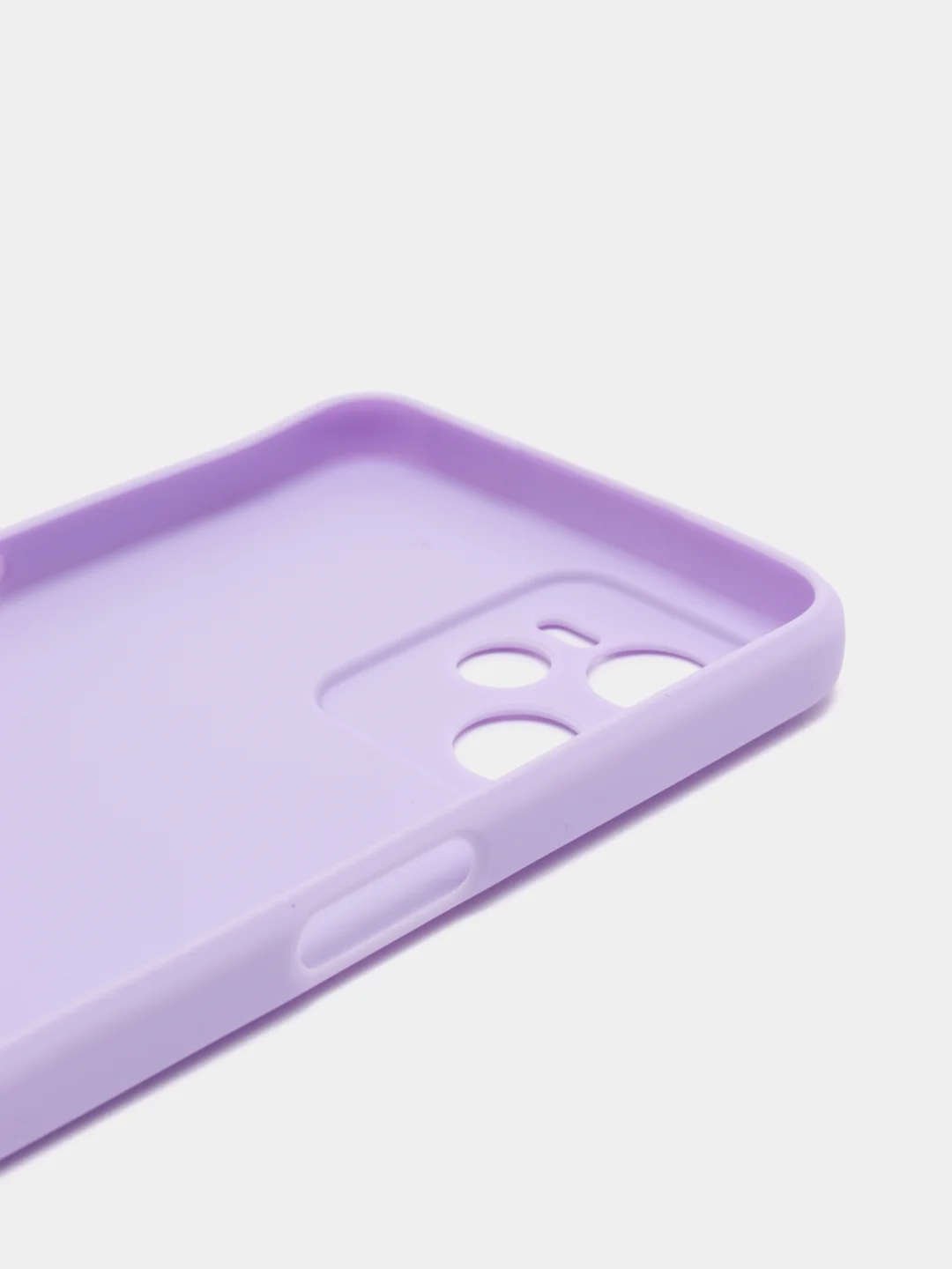 Сиреневый чехол силиконовый на Realme C35, матовый