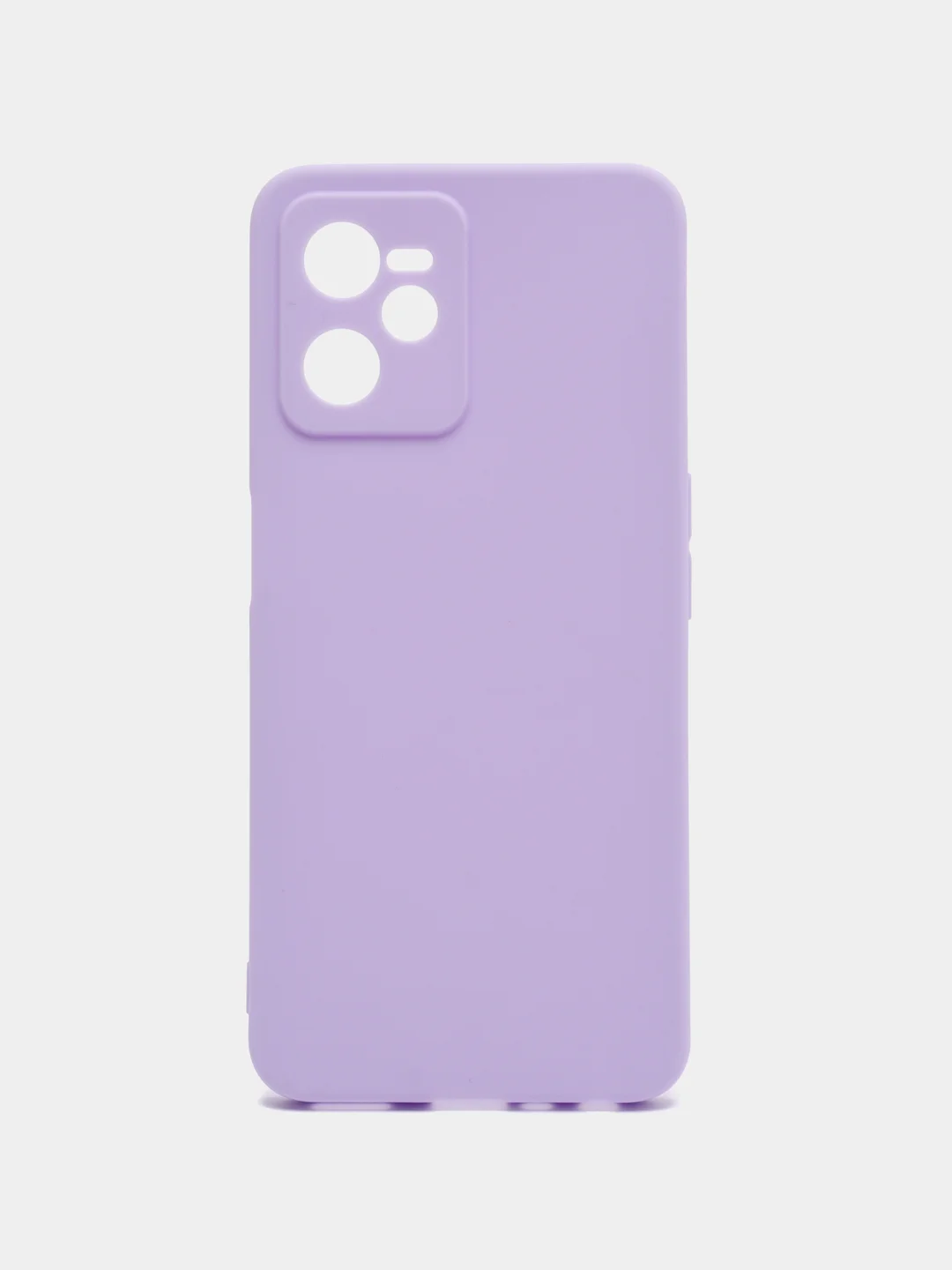 Сиреневый чехол силиконовый на Realme C35, матовый