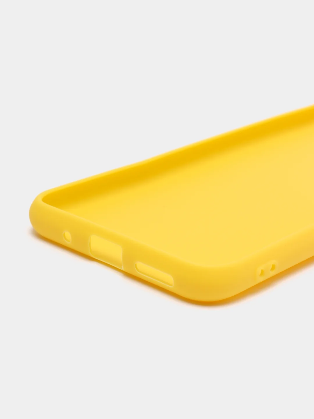 Желтый чехол силиконовый на Xiaomi Redmi 10C, матовый, с защитой камеры