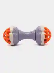 Лавандовый игрушка погремушка двухсторонняя, гантеля, 0+